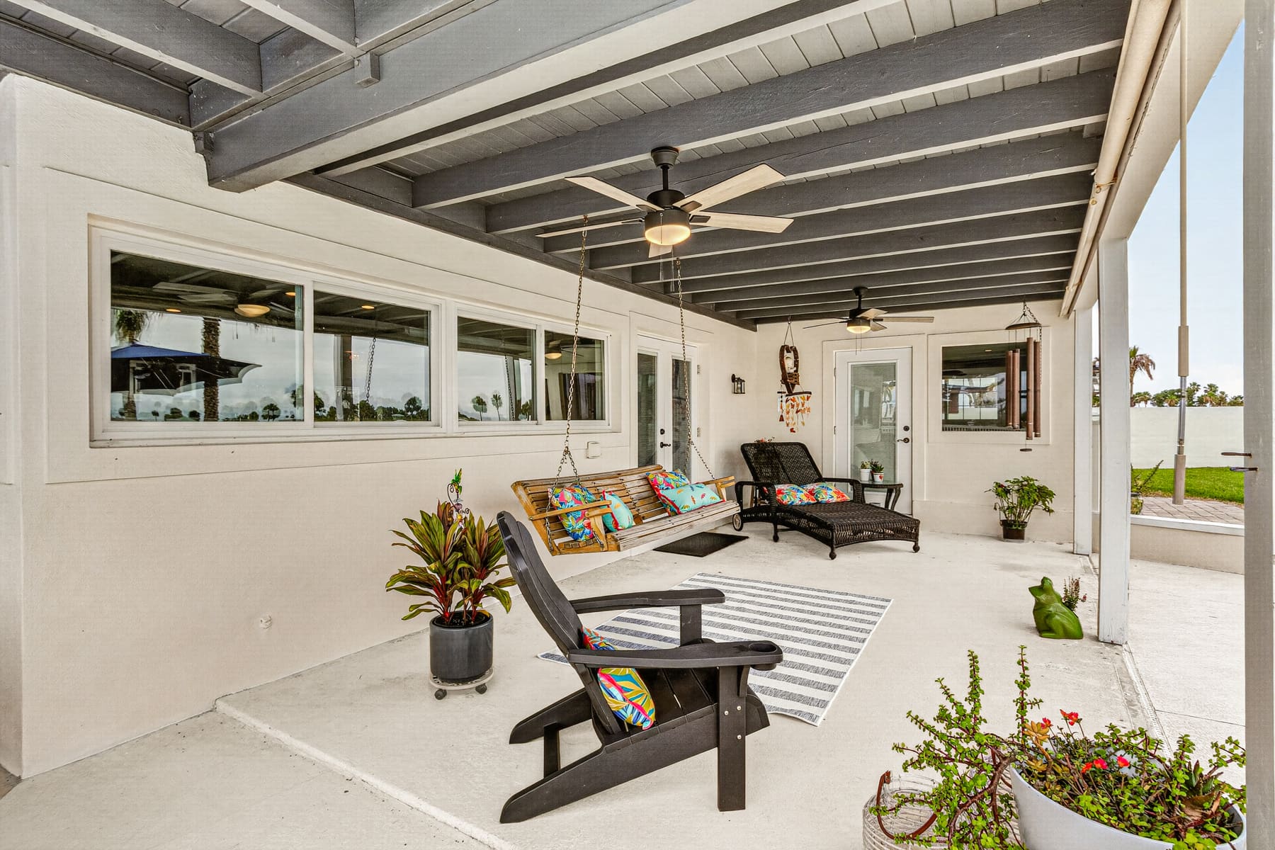 Covered back patio