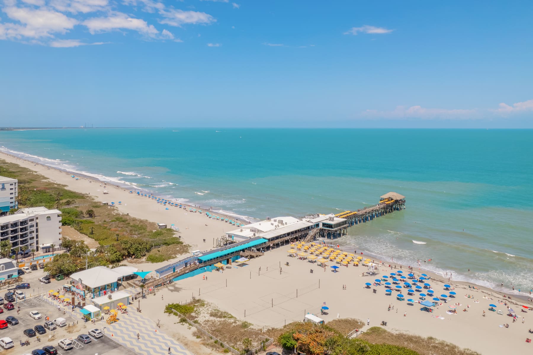 Cocoa Beach Pier from above